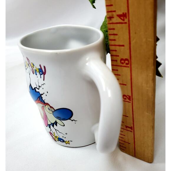 Ren And Stimpy Show Coffee Mug Cup Dakin Vintage Nickelodeon 1992 Nicktoons MTV - Picture 8 of 12